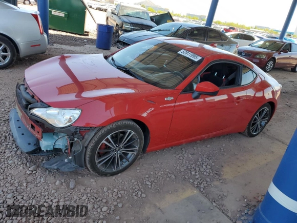 2015 Scion FR-S with VIN JF1ZNAA19F8707166, listed as a Copart auction lot 52811995 with 122,978 mi miles and Salvage Title. Bid and sale history available at carsss.com. Image 1.