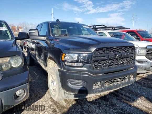 2023 Ram 2500 Tradesman with VIN 3C6UR5CJ4PG609937, listed as a Copart auction lot 45471935 with 21,459 mi miles and Salvage title. Bid and sale history available at DreamBid. Image 4.