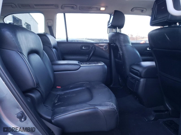 2016 Infiniti QX80 with VIN JN8AZ2NE6G9120924, listed as a Copart auction lot 46857395 with 110,531 mi miles and Salvage Title. Bid and sale history available at carsss.com. Image 11.