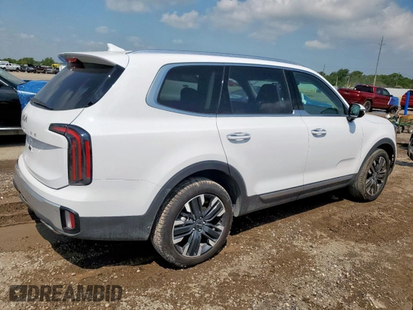 2024 Kia Telluride SX z VIN 5XYP54GCXRG544701, wystawiony jako Copart lot #58526005 z przebiegiem 7 969 mil mil oraz Szkoda całkowita • Salvage title. Historia ofert i sprzedaży dostępna na DreamBid. Obrazek 3.