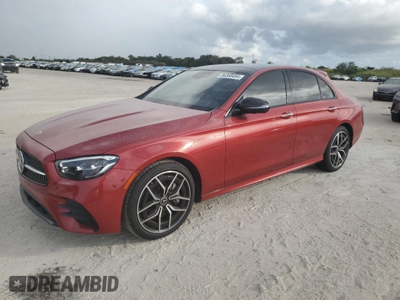 2023 Mercedes-Benz E-Class E 350 with VIN W1KZF8DB8PB142861, listed as a Copart auction lot 86368454 with 5,731 mi miles and Salvage Title. Bid and sale history available at carsss.com. Image 1.