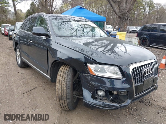 2016 Audi Q5 Premium Plus with VIN WA1L2AFP6GA021340, listed as a IAAI auction lot 42075938 with 47,248 mi miles. Bid and sale history available at carsss.com. Image 1.