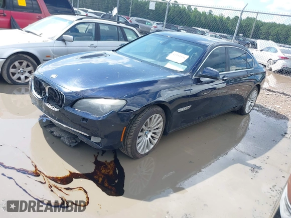2012 BMW 7 Series 750Li with VIN WBAKB8C50CC963425, listed as a IAAI auction lot 42543576 with 132,054 mi miles and . Bid and sale history available at DreamBid. Image 2.