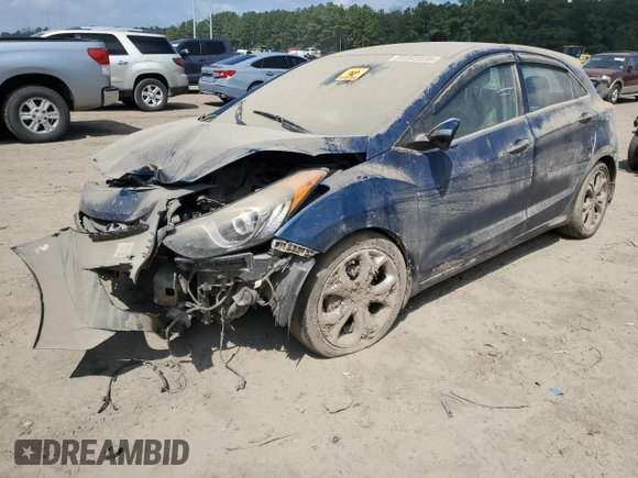 2014 Hyundai Elantra GT with VIN KMHD35LH2EU195845, listed as a Copart auction lot 71705974 with 0 mi miles and Salvage Title. Bid and sale history available at carsss.com. Image 1.