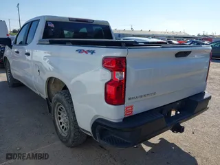 2019 Chevrolet Silverado 1500 Work Truck with VIN 1GCRYAEF2KZ370481, listed as a IAAI auction lot 41594979 with 111,100 mi miles. Bid and sale history available at carsss.com. Image 3.