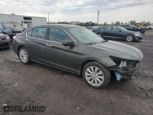2014 Honda Accord Sedan EX-L with VIN 1HGCR2F83EA144981, listed as a Copart auction lot 53287035 with 85,809 mi miles and Salvage Title. Bid and sale history available at carsss.com. Image 4.