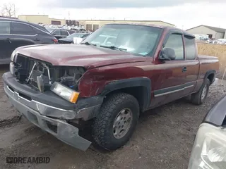 2003 Chevrolet Silverado 1500 LS with VIN 1GCEK19T63E315427, listed as a IAAI auction lot 41684385 with 122,553 mi miles. Bid and sale history available at carsss.com. Image 2.