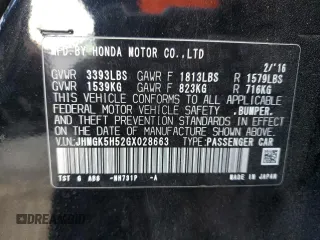 2016 Honda Fit LX with VIN JHMGK5H52GX028663, listed as a Copart auction lot 48170765 with 186,058 mi miles and Salvage Title. Bid and sale history available at carsss.com. Image 12.