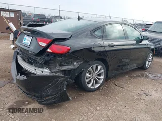 2015 Chrysler 200 S with VIN 1C3CCCBG9FN518690, listed as a IAAI auction lot 42026576 with 45,971 mi miles. Bid and sale history available at carsss.com. Image 4.