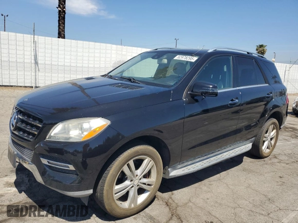 2015 Mercedes-Benz M ML 350 with VIN 4JGDA5JB9FA474104, listed as a Copart auction lot 52978295 with 123,108 mi miles and Clean Title. Bid and sale history available at carsss.com. Image 1.