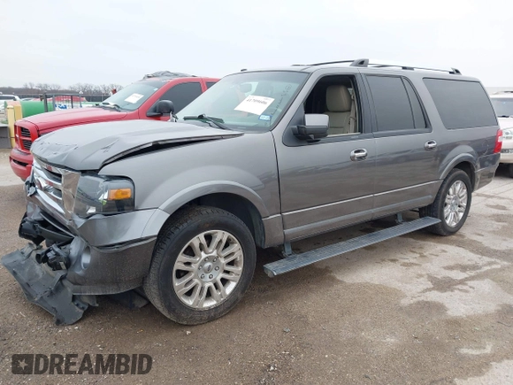 2014 Ford Expedition EL Limited with VIN 1FMJK1K5XEEF07409, listed as a IAAI auction lot 41709606 with 140,874 mi miles. Bid and sale history available at carsss.com. Image 17.