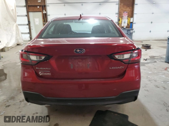 2023 Subaru Legacy Premium with VIN 4S3BWAF67P3012633, listed as a Copart auction lot 54764075 with 30,035 mi miles and Salvage title. Bid and sale history available at DreamBid. Image 6.