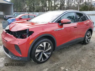 2021 Volkswagen ID.4 Pro S with VIN WVGUNPE22MP064572, listed as a Copart auction lot 82782544 with 63,336 mi miles and Salvage Title. Bid and sale history available at carsss.com. Image 1.