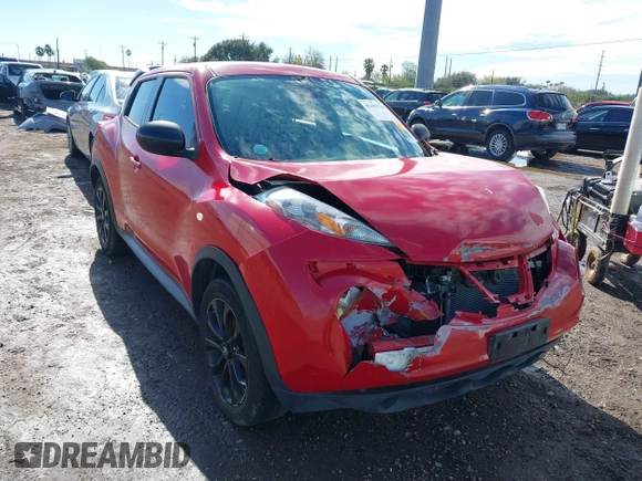 2014 Nissan Juke S with VIN JN8AF5MRXET356779, listed as a IAAI auction lot 41351761 with 1 mi miles. Bid and sale history available at carsss.com. Image 6.