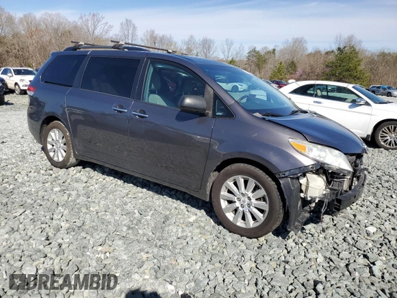 2011 Toyota Sienna XLE AAS with VIN 5TDYK3DC0BS073498, listed as a Copart auction lot 50233135 with Not Provided miles and Salvage Title. Bid and sale history available at carsss.com. Image 4.