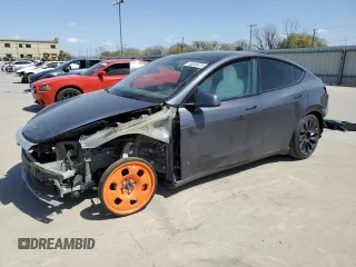 2022 Tesla Model Y Performance z VIN 7SAYGDEF9NF391454, wystawiony jako Copart lot #50065475 z przebiegiem 24 844 mil mil oraz Szkoda całkowita • Salvage title. Historia ofert i sprzedaży dostępna na DreamBid. Obrazek 1.