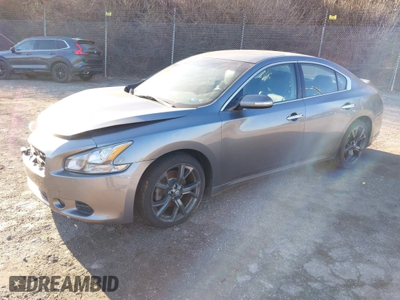 2014 Nissan Maxima S with VIN 1N4AA5APXEC470347, listed as a IAAI auction lot 41897154 with 101,459 mi miles and . Bid and sale history available at DreamBid. Image 2.