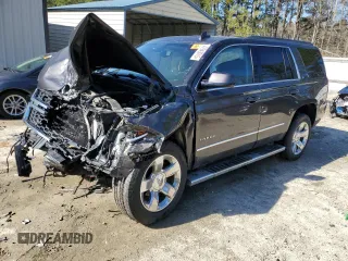 2016 Chevrolet Tahoe LT with VIN 1GNSKBKC4GR455131, listed as a Copart auction lot 47943015 with 109,501 mi miles and Salvage title. Bid and sale history available at DreamBid. Image 1.
