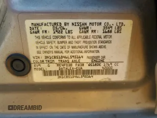 2006 Nissan Sentra S z VIN 3N1CB51D46L595164, wystawiony jako Copart lot #57294625 z przebiegiem 136 564 mil mil oraz Szkoda całkowita • Salvage title. Historia ofert i sprzedaży dostępna na DreamBid. Obrazek 12.