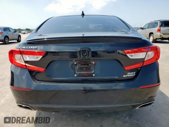 2020 Honda Accord Sport with VIN 1HGCV2F39LA012451, listed as a Copart auction lot 59361395 with 61,539 mi miles and Salvage title. Bid and sale history available at DreamBid. Image 6.