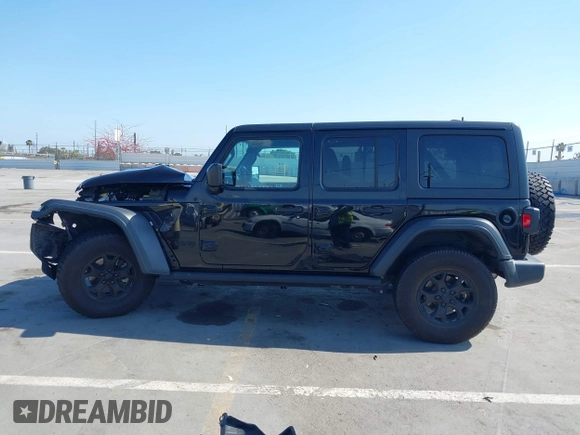 2020 Jeep Wrangler Unlimited Freedom with VIN 1C4HJXDG0LW238819, listed as a IAAI auction lot 42139357 with 67,619 mi miles and . Bid and sale history available at DreamBid. Image 14.