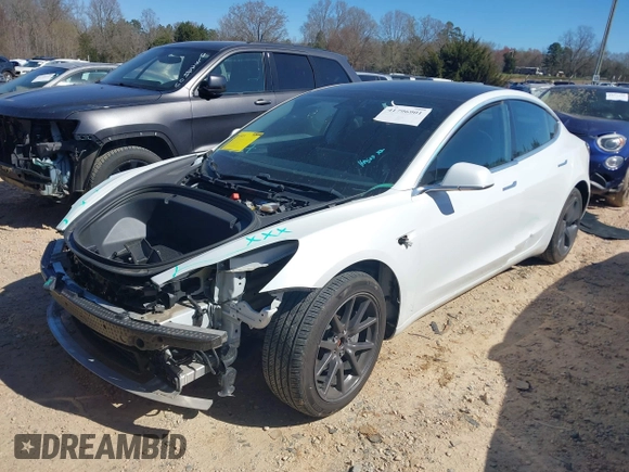 2020 Tesla Model 3 Long Range with VIN 5YJ3E1EB4LF619026, listed as a IAAI auction lot 41796901 with Not Provided miles and . Bid and sale history available at DreamBid. Image 2.