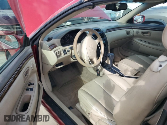 2001 Toyota Solara SE with VIN 2T1FF28P01C439535, listed as a Copart auction lot 74209894 with 231,931 mi miles and Non Repairable. Bid and sale history available at carsss.com. Image 8.