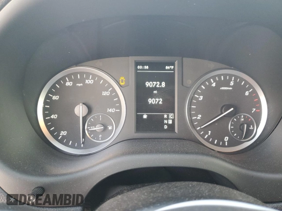 2023 Mercedes-Benz Metris with VIN W1WV0FEY8P4290244, listed as a Copart auction lot 44124005 with 9,072 mi miles and Salvage Title. Bid and sale history available at DreamBid. Image 9.