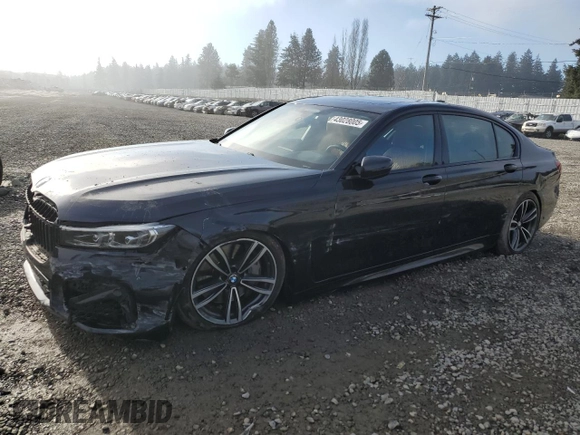 2022 BMW 7 Series 750i xDrive with VIN WBA7U2C07NCH32786, listed as a Copart auction lot 43028005 with 41,686 mi miles and Salvage title. Bid and sale history available at DreamBid. Image 1.