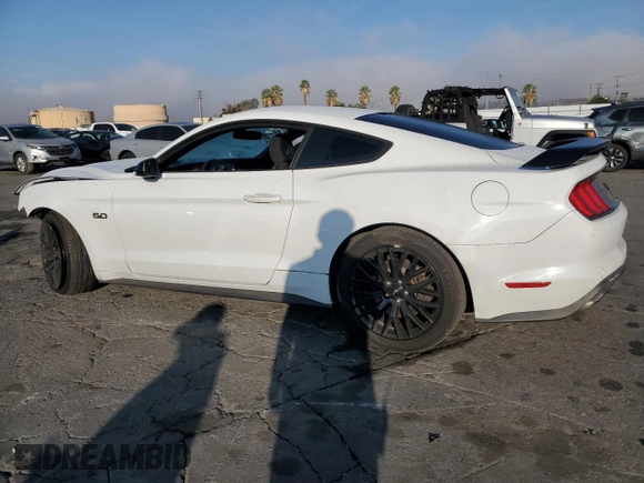 2018 Ford Mustang GT with VIN 1FA6P8CF9J5108759, listed as a Copart auction lot 84027644 with 79,420 mi miles and Salvage Title. Bid and sale history available at DreamBid. Image 2.