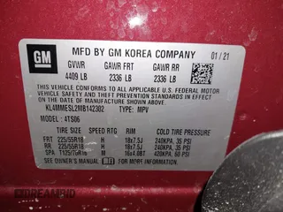 2021 Buick Encore GX Select с VIN KL4MMESL2MB142302, выставлен на аукционе IAAI как лот 41618557 с пробегом 45 331 миль миль и . История ставок и продаж доступна на DreamBid. Изображение 9.