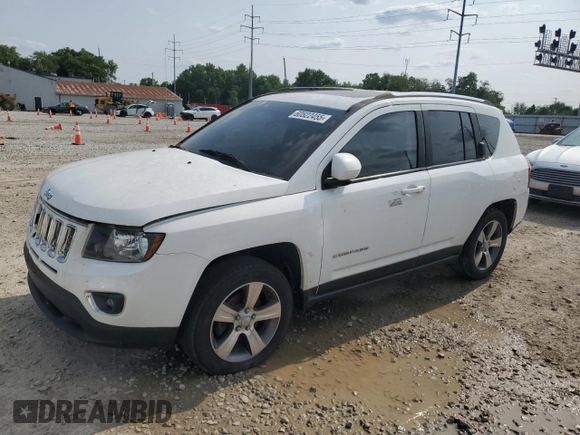 2017 Jeep Compass High Altitude with VIN 1C4NJCEB7HD156023, listed as a Copart auction lot 60522455 with 115,520 mi miles and Clean title. Bid and sale history available at DreamBid. Image 1.