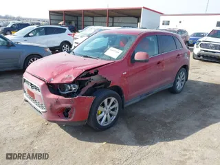 2015 Mitsubishi Outlander Sport SE with VIN 4A4AR4AU7FE006515, listed as a IAAI auction lot 41697201 with 102,665 mi miles. Bid and sale history available at carsss.com. Image 2.