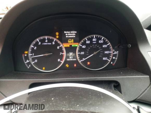 2017 Acura RDX w/Advance Pkg with VIN 5J8TB4H74HL021087, listed as a Copart auction lot 45154125 with 166,104 mi miles and Salvage Title. Bid and sale history available at carsss.com. Image 9.