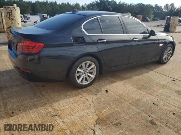 2015 BMW 5 Series 528i with VIN WBA5A5C54FD514004, listed as a Copart auction lot 55825075 with 104,896 mi miles and Clean Title. Bid and sale history available at DreamBid. Image 3.