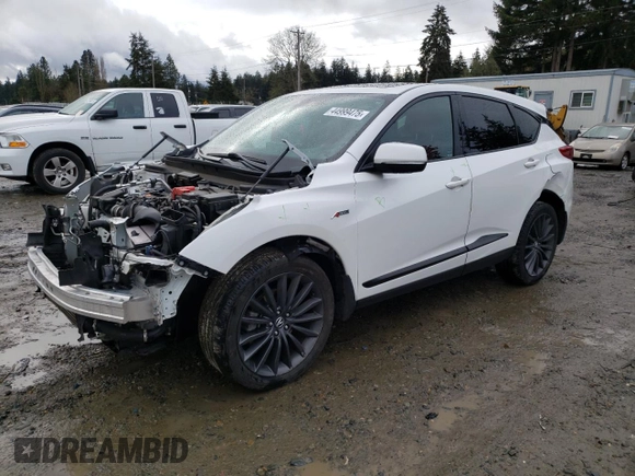2022 Acura RDX PMC Edition with VIN 5J8TC2H84NL009804, listed as a Copart auction lot 44999475 with 41,465 mi miles and Salvage Title. Bid and sale history available at carsss.com. Image 1.