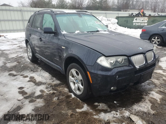 2009 BMW X3 xDrive30i with VIN WBXPC93409WJ30690, listed as a Copart auction lot 44971205 with 0 mi miles and Salvage Title. Bid and sale history available at carsss.com. Image 4.