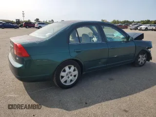 2001 Honda Civic EX with VIN 2HGES26791H512659, listed as a Copart auction lot 70760244 with 0 mi miles and Salvage Title. Bid and sale history available at carsss.com. Image 3.