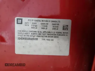 2014 Buick Regal Premium I with VIN 2G4GN5EX2E9295338, listed as a Copart auction lot 54765405 with 131,293 mi miles and Salvage title. Bid and sale history available at DreamBid. Image 12.