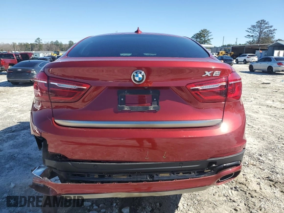 2018 BMW X6 sDrive35i with VIN 5UXKU0C51J0G69806, listed as a Copart auction lot 44925285 with 50,606 mi miles and Salvage Title. Bid and sale history available at carsss.com. Image 6.