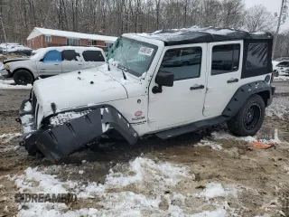 2012 Jeep Wrangler Unlimited Sport with VIN 1C4BJWDG6CL217006, listed as a Copart auction lot 44886185 with 147,388 mi miles and Salvage Title. Bid and sale history available at carsss.com. Image 1.