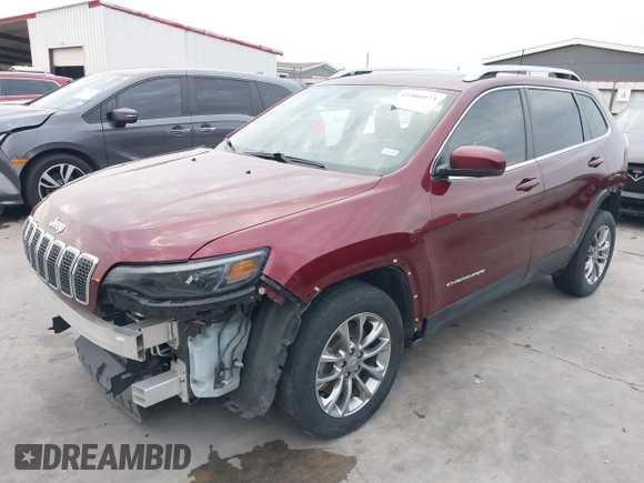 2020 Jeep Cherokee Latitude Plus with VIN 1C4PJLLB7LD585604, listed as a IAAI auction lot 41566073 with 52,529 mi miles. Bid and sale history available at carsss.com. Image 20.