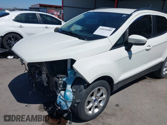 2021 Ford EcoSport SE with VIN MAJ3S2GE4MC439992, listed as a IAAI auction lot 41839289 with 28,563 mi miles and . Bid and sale history available at carsss.com. Image 18.