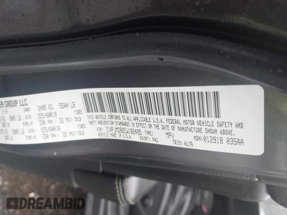 2014 Jeep Cherokee Limited with VIN 1C4PJMDB2EW182495, listed as a IAAI auction lot 42296626 with Not provided miles and . Bid and sale history available at DreamBid. Image 9.
