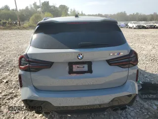 2022 BMW X3 M with VIN 5YM13EC07N9K44162, listed as a Copart auction lot 71282004 with 0 mi miles and Salvage Title. Bid and sale history available at carsss.com. Image 6.