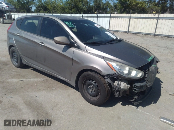 2014 Hyundai Accent GS with VIN KMHCT5AE6EU157393, listed as a IAAI auction lot 42188160 with 221,375 mi miles and . Bid and sale history available at DreamBid. Image 1.
