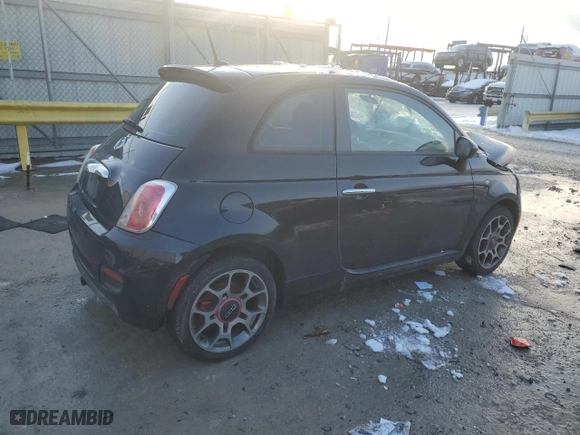 2014 FIAT 500 Sport with VIN 3C3CFFBR6ET223054, listed as a Copart auction lot 87407744 with 126,765 mi miles and Salvage Title. Bid and sale history available at carsss.com. Image 3.