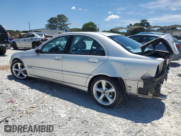 2004 Mercedes-Benz C 230 Kompressor with VIN WDBRF40J14A646877, listed as a Copart auction lot 64629375 with 62,521 mi miles and Salvage title. Bid and sale history available at DreamBid. Image 2.