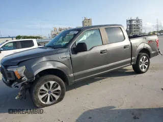 2019 Ford F-150 XL with VIN 1FTEW1E5XKKC27394, listed as a Copart auction lot 59396325 with 104,210 mi miles and Salvage title. Bid and sale history available at DreamBid. Image 1.