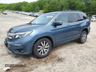 2019 Honda Pilot EX-L z VIN 5FNYF6H51KB025871, wystawiony jako Copart lot #57434485 z przebiegiem 127 539 mil mil oraz Szkoda całkowita • Salvage title. Historia ofert i sprzedaży dostępna na DreamBid. Obrazek 1.